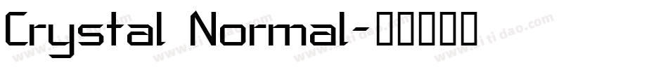 Crystal Normal字体转换